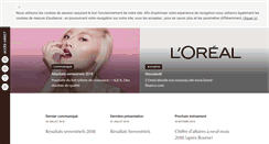 Desktop Screenshot of loreal-finance.com