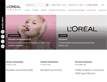 Tablet Screenshot of loreal-finance.com